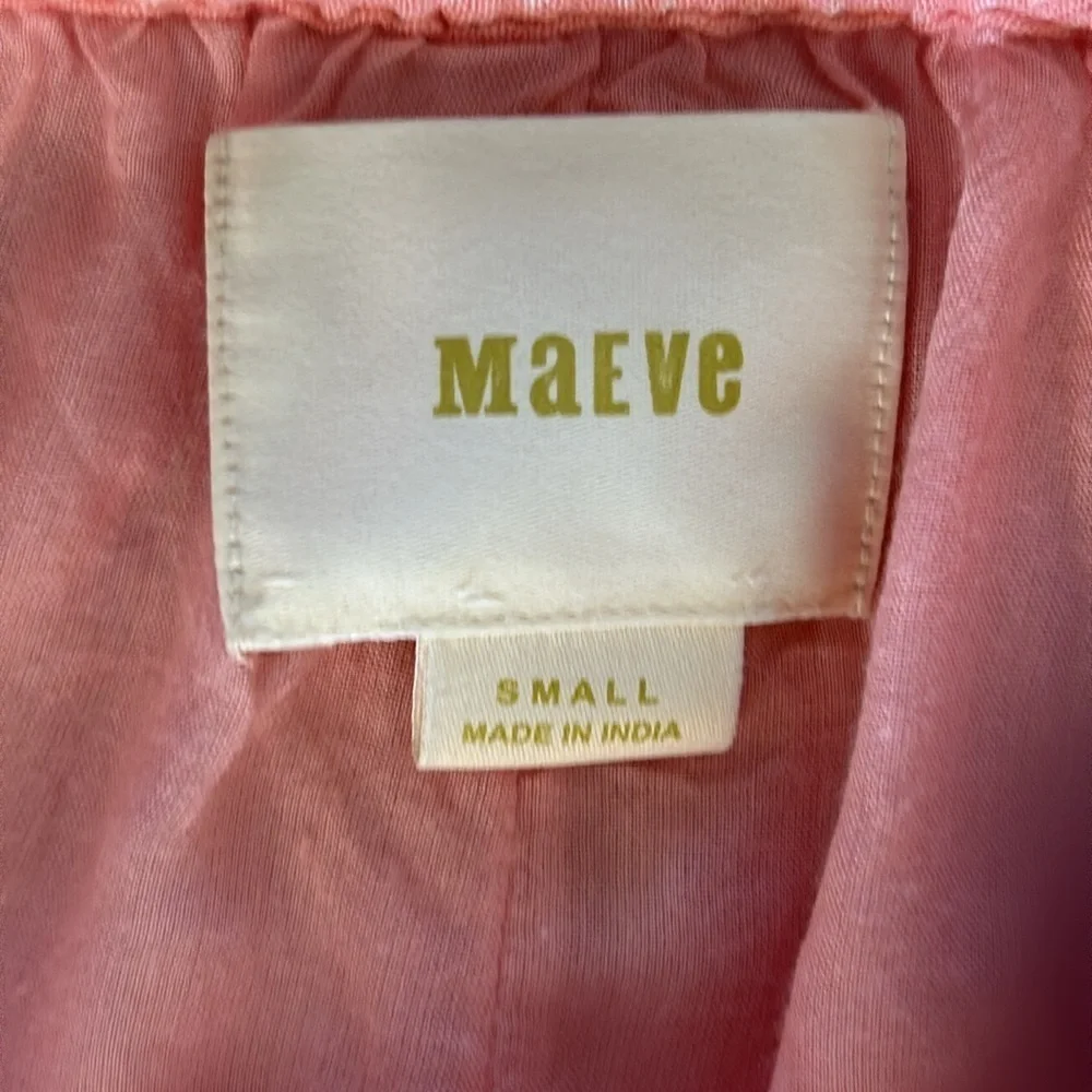 Anthropologie Maeve Peach Wide-Leg Pants size small